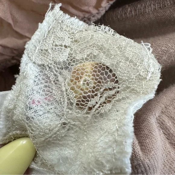 Odd Molly Velvet Babydoll Dress 580 Imagine Free SZ 1/Small Beige Pink Tone GUC - Picture 7 of 10